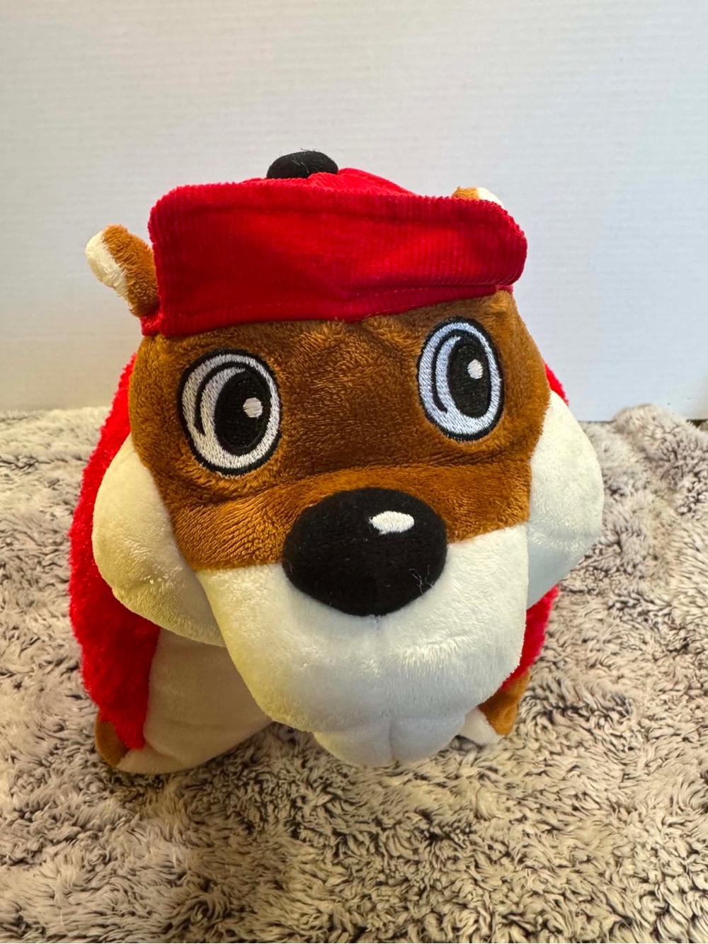 BUCEE’s Bucky Beaver Pillow Pet Stuffed Plush Medium Travel Pillow Texas Kidcore